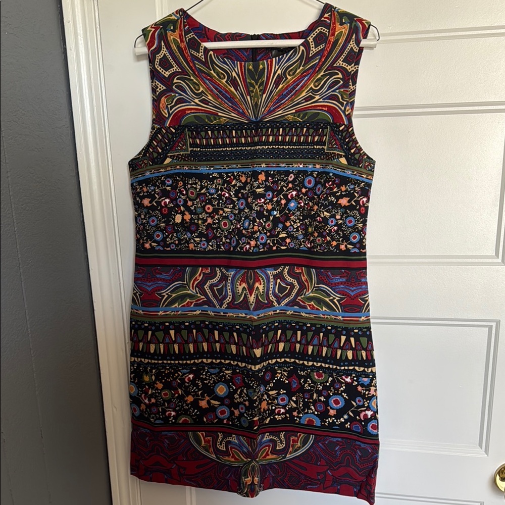 Desigual Gold Red Cocktail Sheath Dress